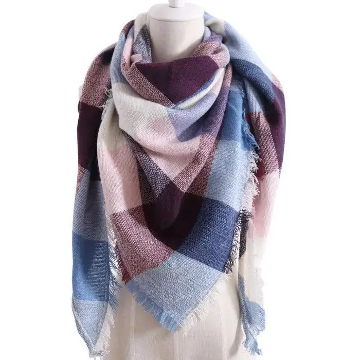 European And American Triangle Cashmere Women's Winter Scarf Shawl