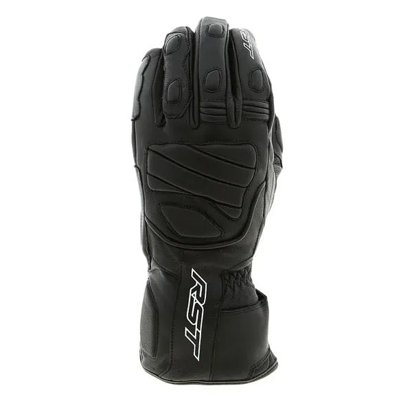 RST Turbine Waterproof CE Leather Gloves - Black